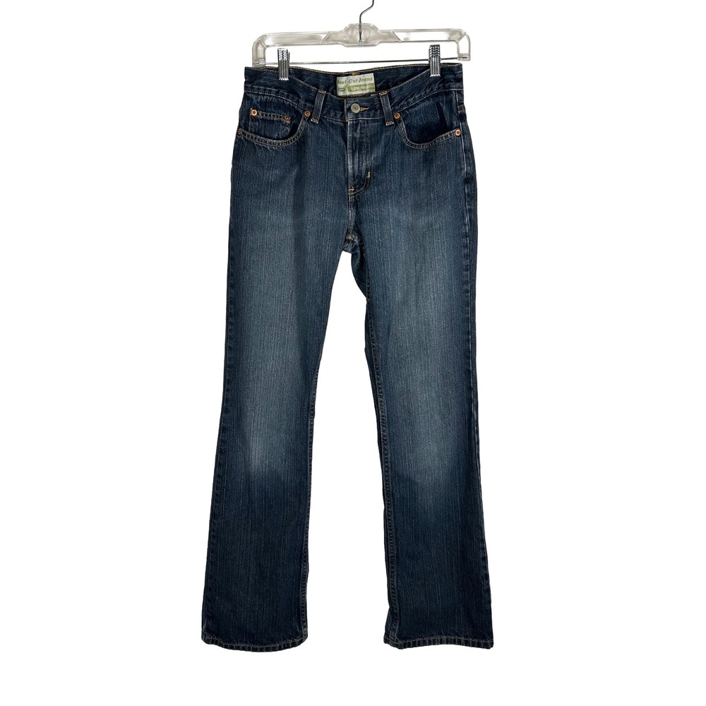 Old Navy Blue Jeans Womens 4 Low Waist Bootcut Denim Medium Wash 100%‎ Cotton